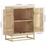 Kumode Ar 2 Durvīm, 55X30X70 Cm, Mango Masīvkoks Vidaxl