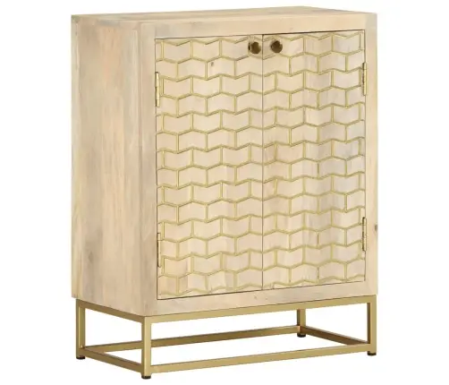 Kumode Ar 2 Durvīm, 55X30X70 Cm, Mango Masīvkoks Vidaxl