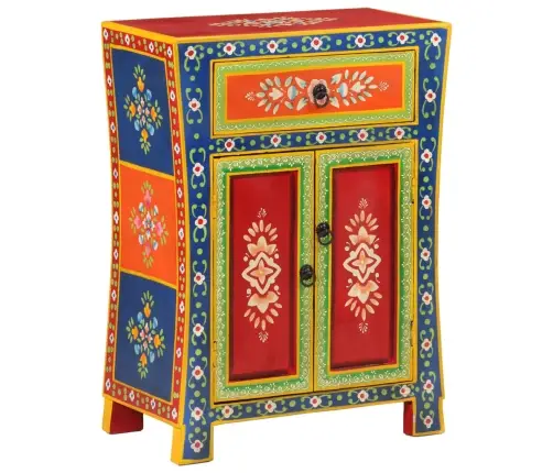 Šoninė Spintelė, 54X30X74cm Mango Masyvas, Dažyta Rankomis