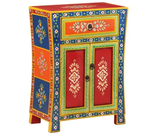 Šoninė Spintelė, 54X30X74cm Mango Masyvas, Dažyta Rankomis