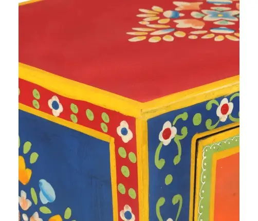 Šoninė Spintelė, 54X30X74cm Mango Masyvas, Dažyta Rankomis