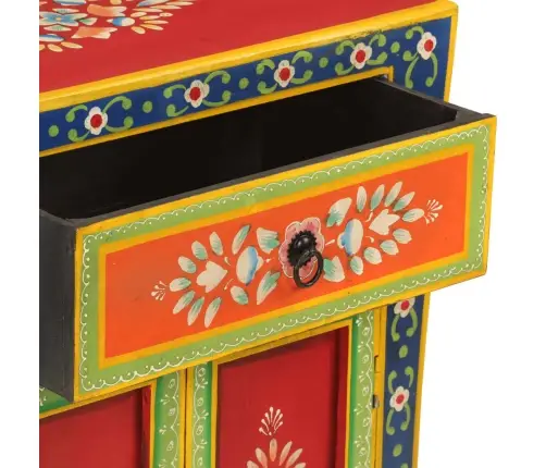 Šoninė Spintelė, 54X30X74cm Mango Masyvas, Dažyta Rankomis