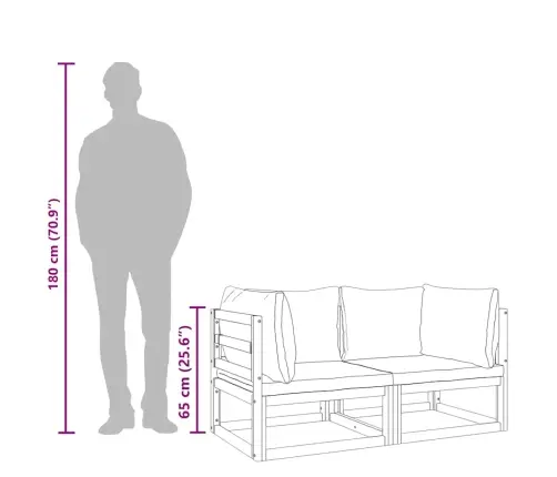 Sektsioon Nurgadiivanid, 2 Tk, Pruunikashallid Padjad, Akaatsia