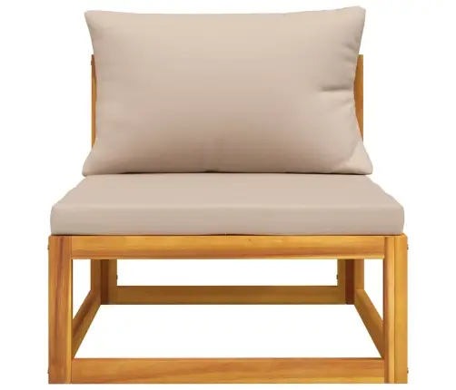 2-Daļīgs Dārza Dīvāna Komplekts Ar Spilveniem, Akācijas Koks Vidaxl
