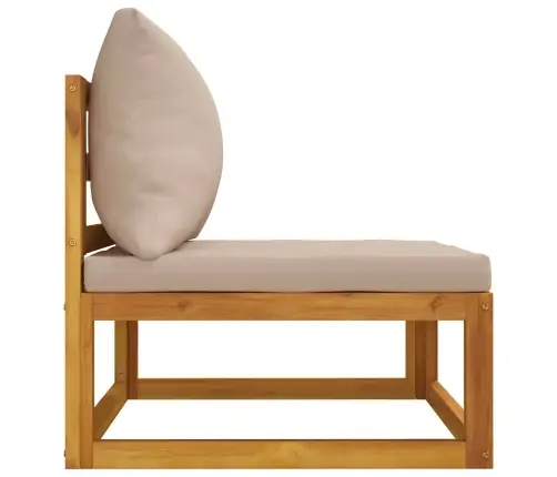 2-Daļīgs Dārza Dīvāna Komplekts Ar Spilveniem, Akācijas Koks Vidaxl