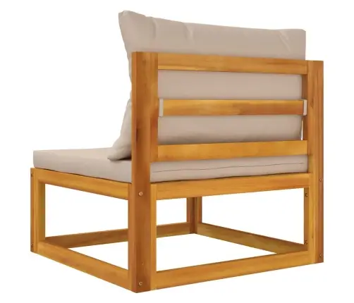 2-Daļīgs Dārza Dīvāna Komplekts Ar Spilveniem, Akācijas Koks Vidaxl