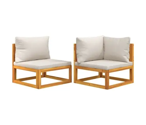 2-Daļīgs Dārza Dīvāna Komplekts Ar Spilveniem, Akācijas Koks Vidaxl