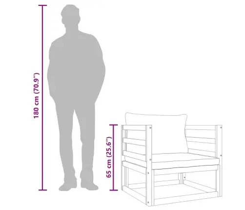 Sodo Krėslas Su Šviesiai Pilkomis Pagalvėlėmis, Akacija