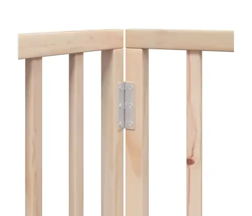 Suņu Vārti Ar Durvīm, Salokāmi, 6 Paneļi, 300 Cm, Papeles Koks Vidaxl