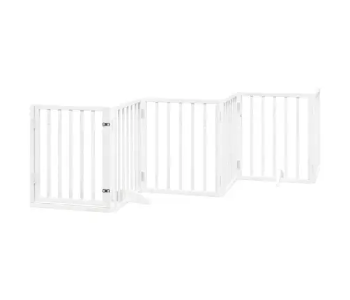 Varteliai Šunims Su Durimis, 6 Segmentai, Balti, 300cm Tuopa