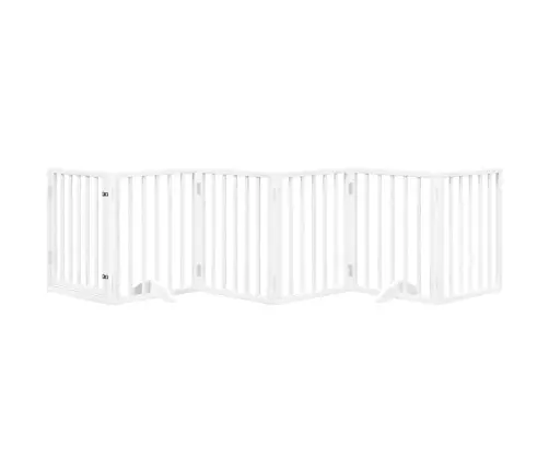 Varteliai Šunims Su Durimis, 6 Segmentai, Balti, 300cm Tuopa