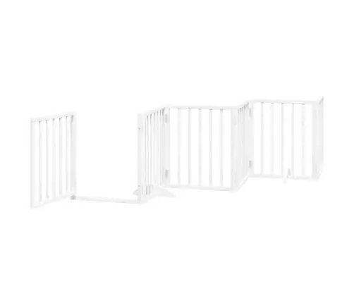 Varteliai Šunims Su Durimis, 6 Segmentai, Balti, 300cm Tuopa