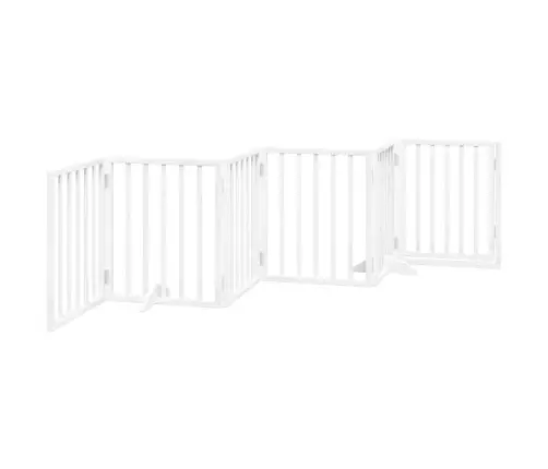 Varteliai Šunims Su Durimis, 6 Segmentai, Balti, 300cm Tuopa