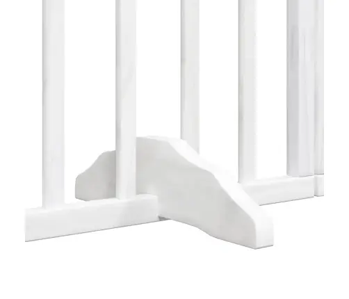 Suņu Vārti Ar Durvīm, Salokāmi, 4 Paneļi, 320 Cm, Papeles Koks Vidaxl