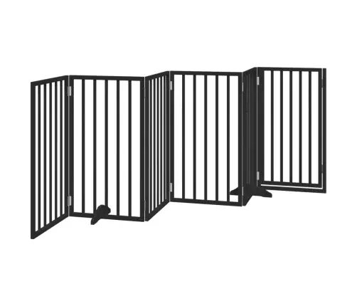 Varteliai Šunims Su Durimis, 6 Segmentai, Juodi, 300cm Tuopa