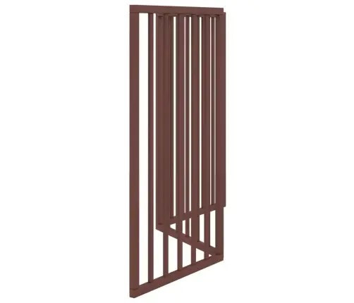 Suņu Vārti, Salokāmi, 3 Paneļi, Brūns, 150 Cm, Papeles Koks Vidaxl