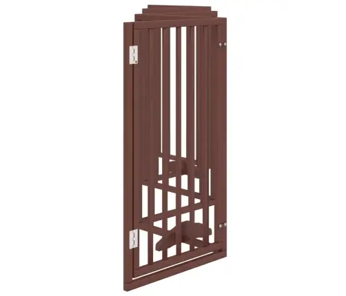 Suņu Vārti Ar Durvīm, Salokāmi, 6 Paneļi, 300 Cm, Papeles Koks Vidaxl