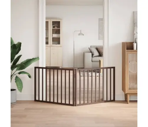 Kokkupandav Koeravärav, 2 Paneeli, Pruun, 160 cm Paplipuit