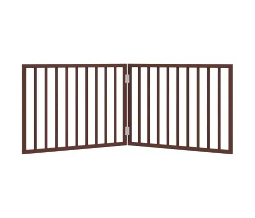 Kokkupandav Koeravärav, 2 Paneeli, Pruun, 160 cm Paplipuit