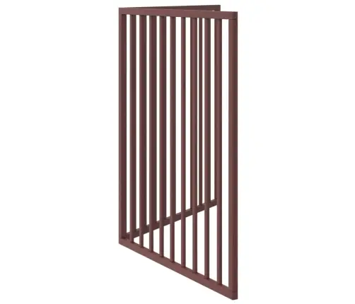 Suņu Vārti, Salokāmi, 2 Paneļi, Brūns, 160 Cm, Papeles Koks Vidaxl