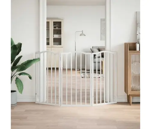 Suņu Vārti, Salokāmi, 3 Paneļi, 150 Cm, Papeles Koks Vidaxl