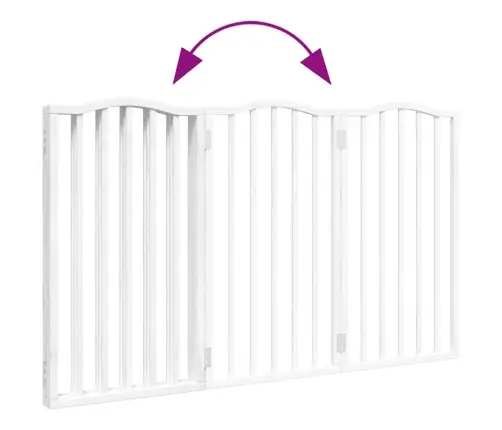 Suņu Vārti, Salokāmi, 3 Paneļi, 150 Cm, Papeles Koks Vidaxl