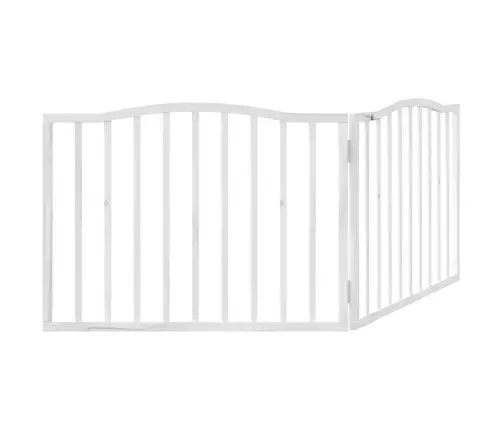 Varteliai Šunims, 2 Segmentai, Balti, 160cm Tuopos Mediena