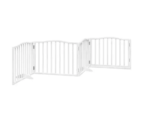 Varteliai Šunims Su Durimis, 4 Segmentai, Balti, 320cm Tuopa