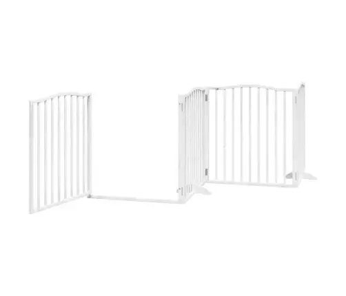 Varteliai Šunims Su Durimis, 4 Segmentai, Balti, 320cm Tuopa