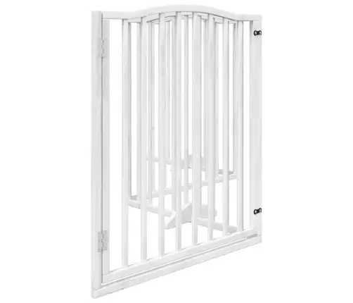 Varteliai Šunims Su Durimis, 4 Segmentai, Balti, 320cm Tuopa