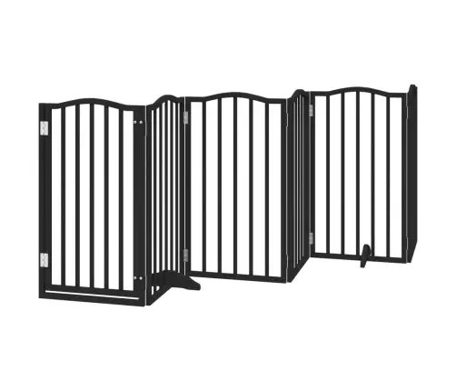 Varteliai Šunims Su Durimis, 6 Segmentai, Juodi, 300cm Tuopa