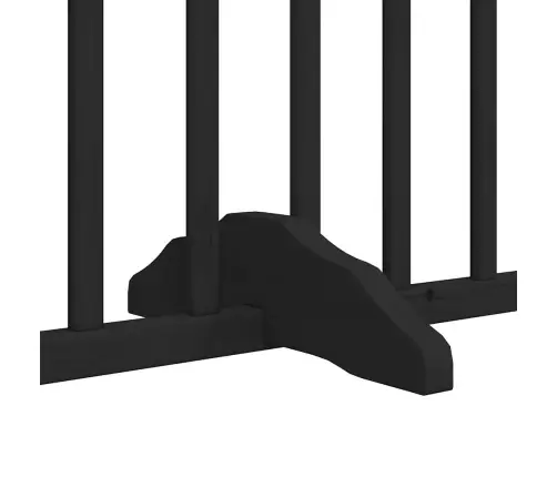 Suņu Vārti Ar Durvīm, Salokāmi, 4 Paneļi, 320 Cm, Papeles Koks Vidaxl