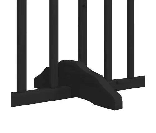 Varteliai Šunims Su Durimis, 4 Segmentai, Juodi, 320cm Tuopa