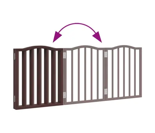 Varteliai Šunims, 3 Segmentai, Rudi, 150cm Tuopos Mediena