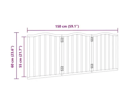 Varteliai Šunims, 3 Segmentai, Rudi, 150cm Tuopos Mediena
