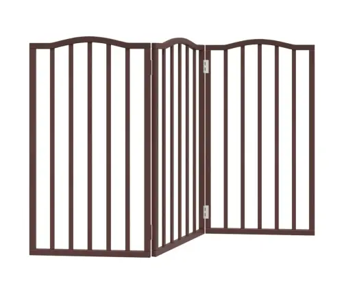 Suņu Vārti, Salokāmi, 3 Paneļi, Ozolkoka, 150 Cm, Papeles Koks Vidaxl