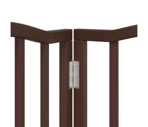 Kokkupandav Koeravärav Uksega, 6 Paneeli, Pruun Tamm, 300 Cm