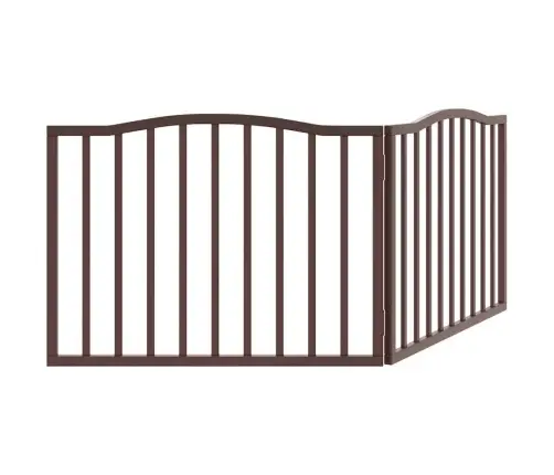 Suņu Vārti, Salokāmi, 2 Paneļi, Ozolkoka, 160 Cm, Papeles Koks Vidaxl