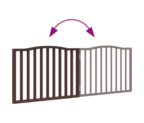 Suņu Vārti, Salokāmi, 2 Paneļi, Ozolkoka, 160 Cm, Papeles Koks Vidaxl