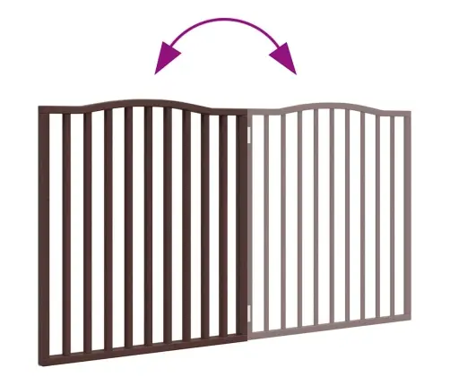 Varteliai Šunims, 2 Segmentai, Rudi, 160cm Tuopos Mediena