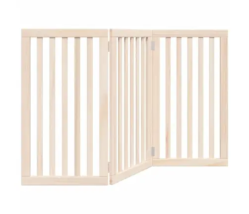 Suņu Vārti, Salokāmi, 3 Paneļi, 150 Cm, Papeles Koks Vidaxl