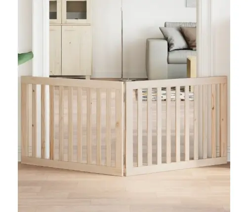 Suņu Vārti, Salokāmi, 2 Paneļi, 160 Cm, Papeles Koks Vidaxl