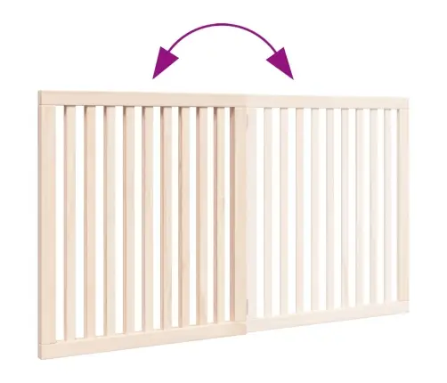 Suņu Vārti, Salokāmi, 2 Paneļi, 160 Cm, Papeles Koks Vidaxl