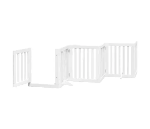 Varteliai Šunims Su Durimis, 6 Segmentai, Balti, 300cm Tuopa