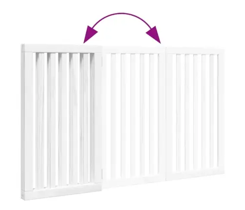 Varteliai Šunims, 3 Segmentai, Balti, 150cm Tuopos Mediena