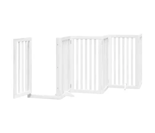 Varteliai Šunims Su Durimis, 6 Segmentai, Balti, 300cm Tuopa