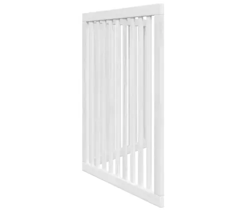 Suņu Vārti, Salokāmi, 2 Paneļi, Balti, 160 Cm, Papeles Koks Vidaxl