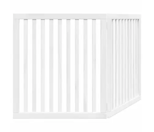 Suņu Vārti, Salokāmi, 2 Paneļi, Balti, 160 Cm, Papeles Koks Vidaxl