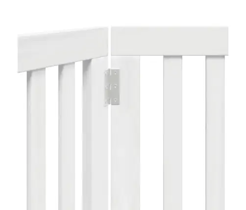 Suņu Vārti, Salokāmi, 2 Paneļi, Balti, 160 Cm, Papeles Koks Vidaxl