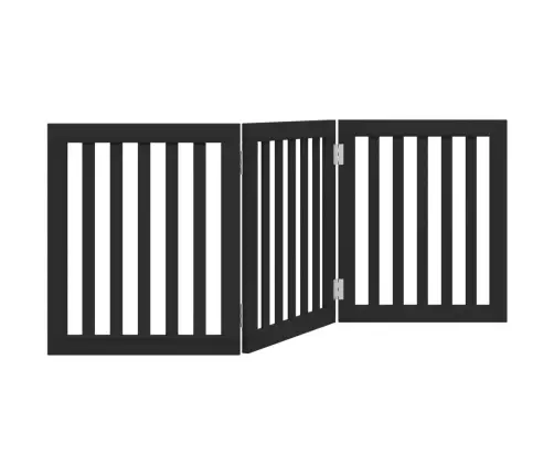 Varteliai Šunims, 3 Segmentai, Juodi, 150cm Tuopos Mediena